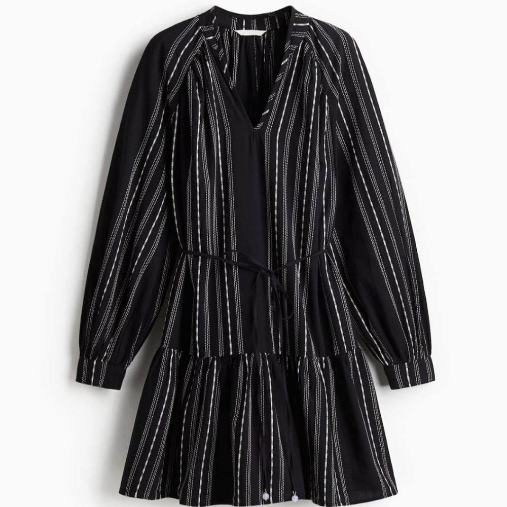 Black Striped Dress